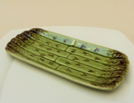 Bordallo Pinheiro barbotine rechthoekig side dish aspergeschaaltje