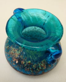 Murano Art Glass amfora vaasje met koper aventurijn