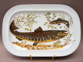 Seltmann Vohenstrauss Mid Century porcelain fish serving dish