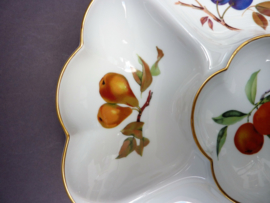 Royal Worcester Evesham Gold porseleinen zes vaks crudite schaal