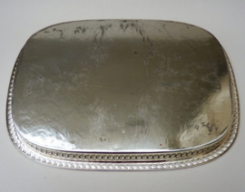 WMF reticulated engraved silver plated tray