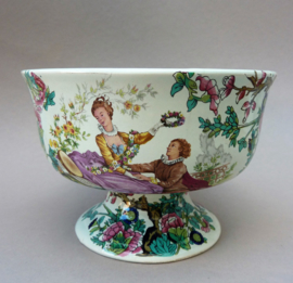 Hubert Bequet Quaregnon Courting Couple cabinet bowl