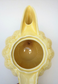 Art Deco gele pompoen theepot