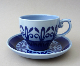 Royal Sphinx Holland cobalt blue cup with saucer