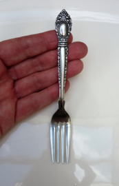 Vintage stainless steel dessert forks Victorian style German Model