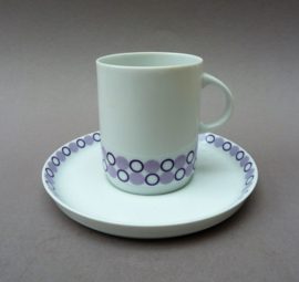 Thomas Form 200 ABC cup with saucer - lilac and purple dots