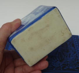 Vintage Blauw Wit Chinees porseleinen theebus