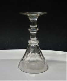 Transparant port wine glasses early 19th century