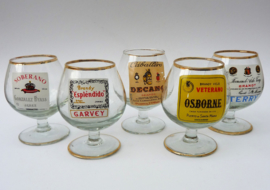 Mid Century Spanish Brandy snifter glasses
