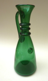 Empoli Verde green glass decanters 1960s