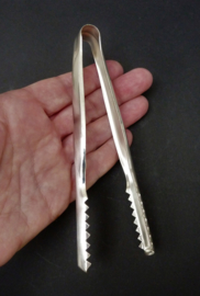 Silver plated Mid Century Modern ice tongs