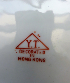 Hong Kong decorated porseleinen Koi vis bord 