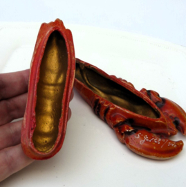 Gilman Sacavem Portugal Lobster lidded toothpicks box