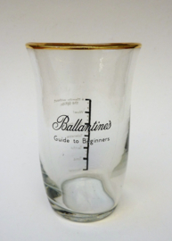 Ballantines Guide to Beginners Collectible Barware whiskey glass