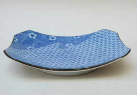 Japanse blauw wit porseleinen schaal