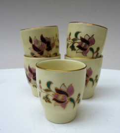 Zsolnay Exclusiv hand painted porcelain cordial cups