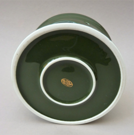 Apilco bistroware teapot warmer green Vert Empire and gold