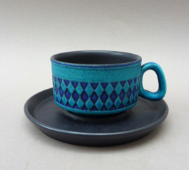 Mid Century Modern cups with saucers