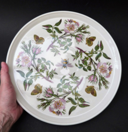 Portmeirion Harmony of nature Butterfly round ironstone serving tray
