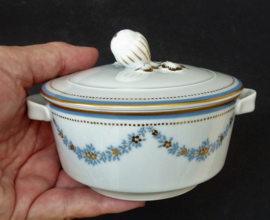 Langenthal Suisse Mid Century bone china sugar bowl in neo classical style