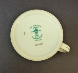 Crown Staffordshire Apollo koffiekop en schotel