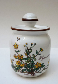 Villeroy Boch Botanica lidded mustard jar Hypernicum