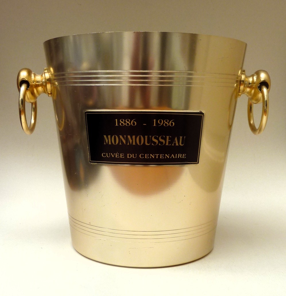Monmousseau goudkleurige aluminium champagnekoeler