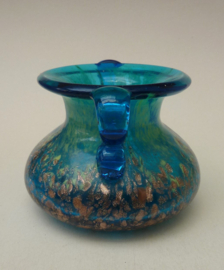Murano Art Glass amfora vaasje met koper aventurijn