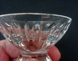 Art Deco geslepen kristallen likeurglazen 