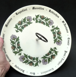 Gien cheese platter and plates Les Fromages