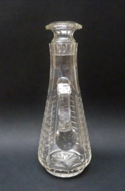 Art Deco cut crystal claret jug