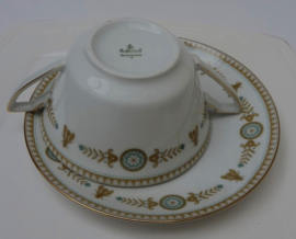 Eschenbach Wesp Empire stijl soup bowl with saucer