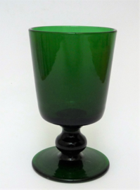 Victorian green bucket bowl wine glass