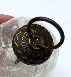 Vintage Duitse glazen Kugel kerstbal