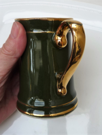 SPM Walkure bistroware porcelain green and gold milk jug