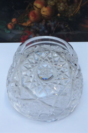 Bohemian cut crystal lidded box