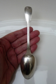 Wellner Augsburger Faden silver plated dessert spoon antique model