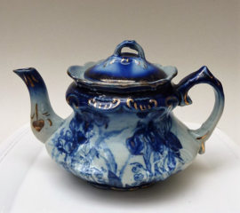 T Rathbone Flow blue teapot Chinese reproduction