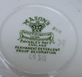 Mason's Paynsley Patt Green loose saucer for tea or coffee cup