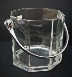 Arcoroc Luminarc Octime achtkantige ijsemmer van gehard glas met chromen montuur