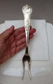 Silver plated meat fork ARG 80 in Louis XV Rococo style