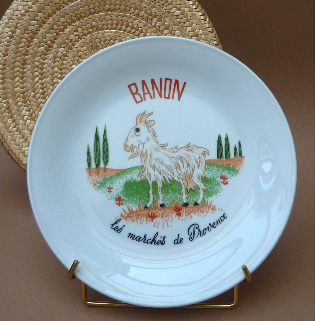 French porcelain cheese plates