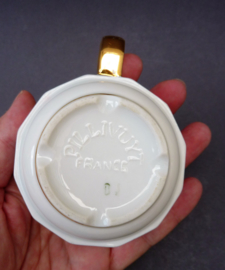Pillivuyt losse petit creme kop wit met goud - 4.5 cm hoog