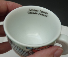 Ancap Edizione Espresso Mondo Futuro 1998 cup with saucer