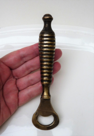 Antique brass bottle opener