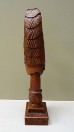 Mid Century tribal art houten sculptuur Afrikaanse vrouw