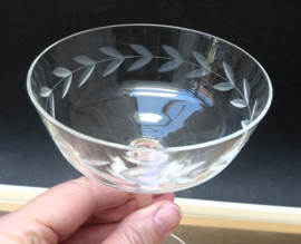 Feestelijke kristallen geslepen Champagne coupes Tall Sherbet glazen