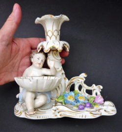 Carl Thieme Dresden antique porcelain candlestick