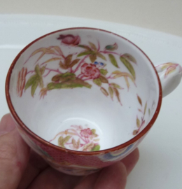 Sarreguemines Minton pattern 216 coffee cup with saucer