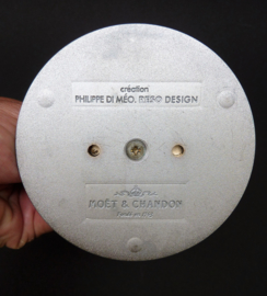 Moet Chandon Philippe di Meo bruiloft bruidstoost champagneglazen in houder